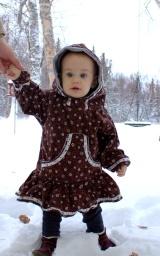 esther in snow 1